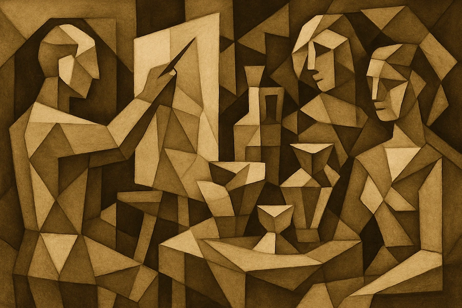 Las Artes Plásticas en el Cubismo: Geometría y Perspectiva Múltiple