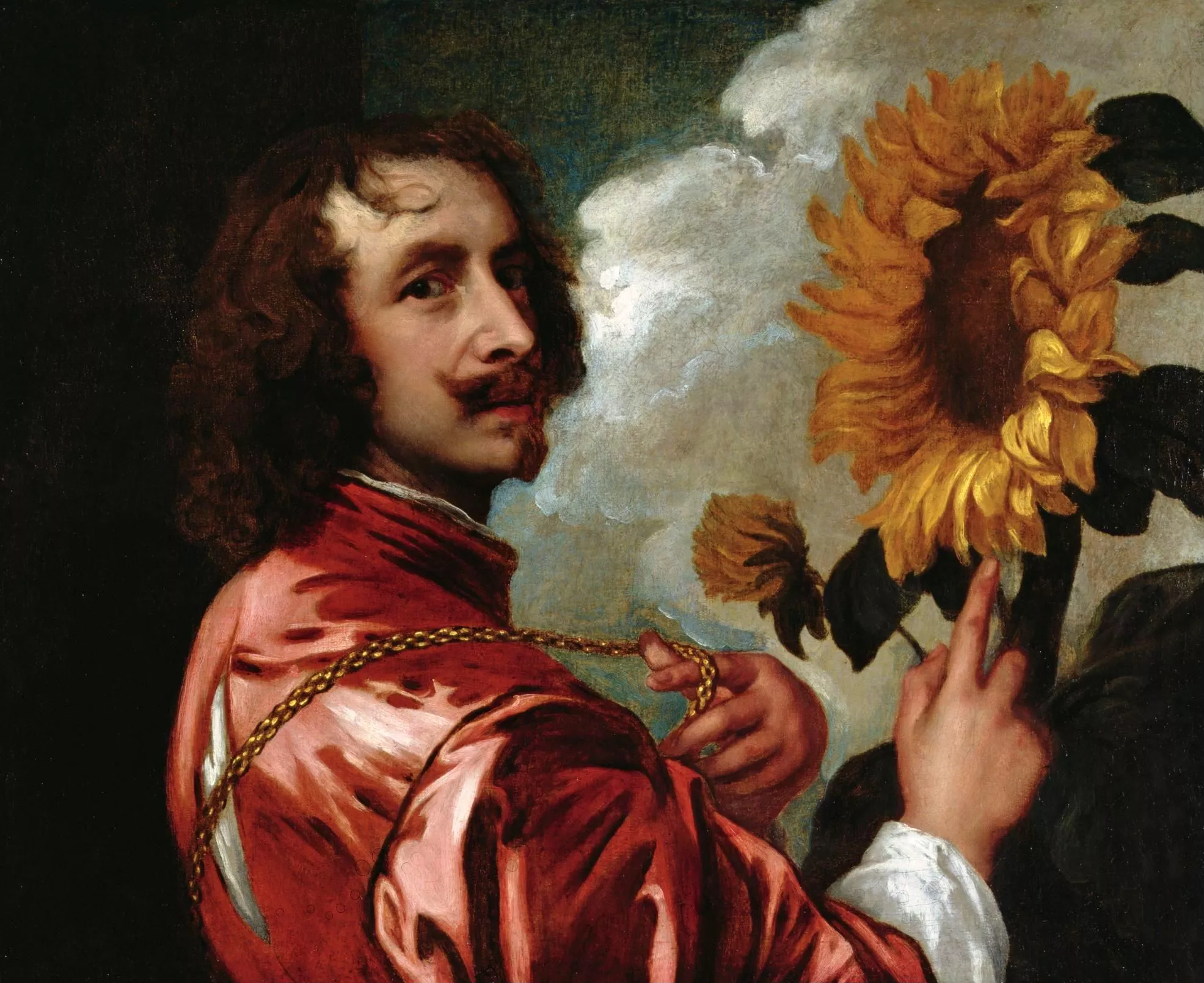 Autorretrato con girasol