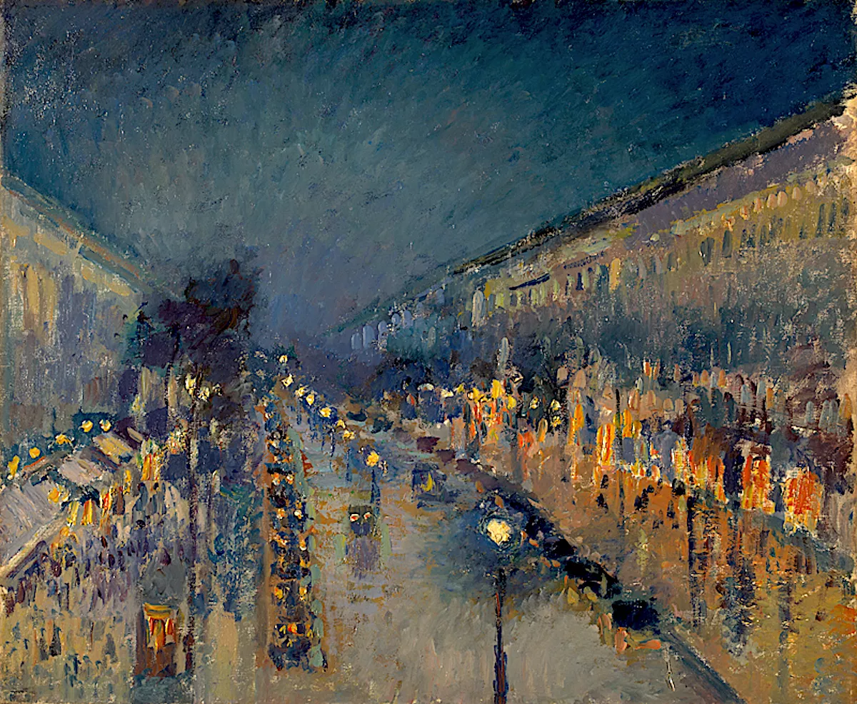 Boulevard Montmartre de noche